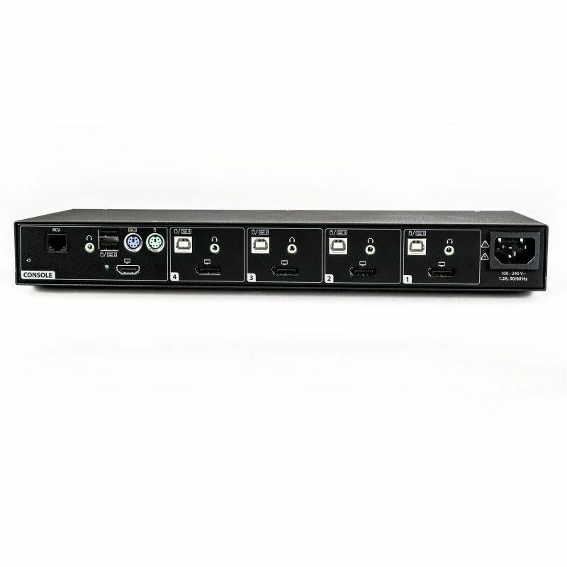 Vertiv Cybex SC800 Secure Desktop KVM| 4 Port Single-Head| DisplayPort| TAA