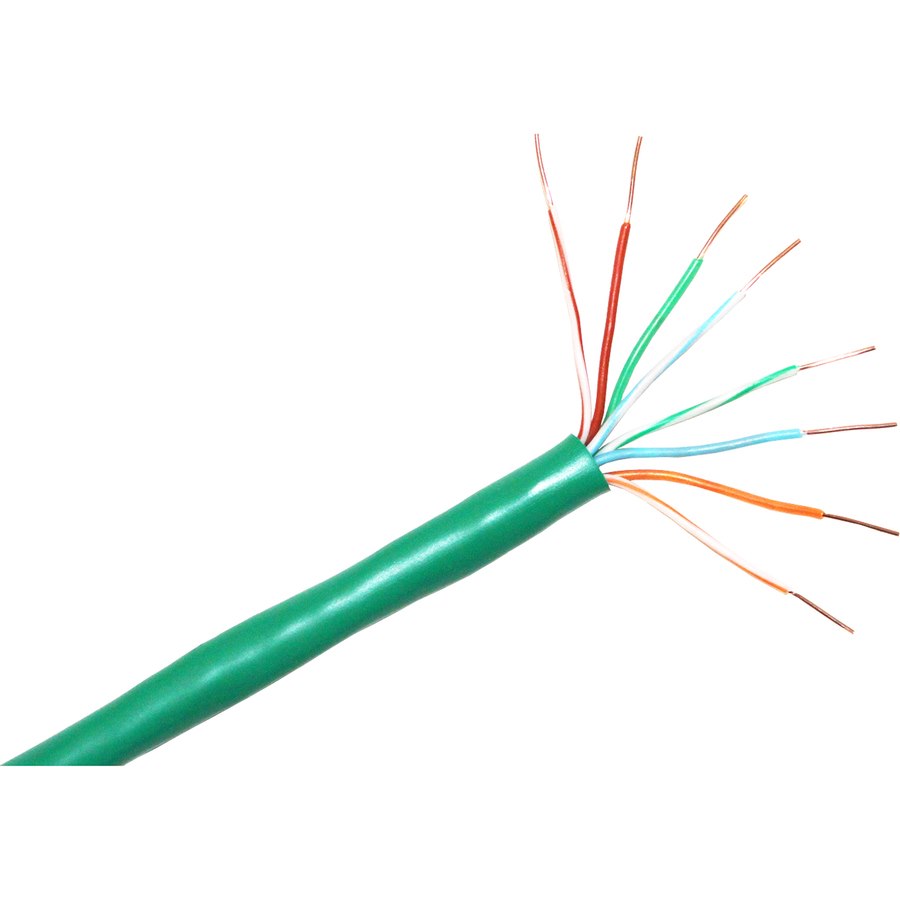 ClearLinks 1000FT Cat. 6 550MHZ Stranded Green Bulk Cable
