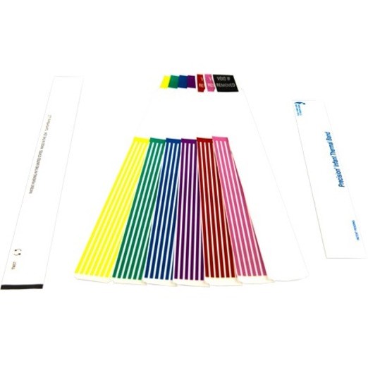 Wasp 11.00" x 1.125" Adult wristband, Blue, 2 rolls, 250 per roll, 5.5" OD