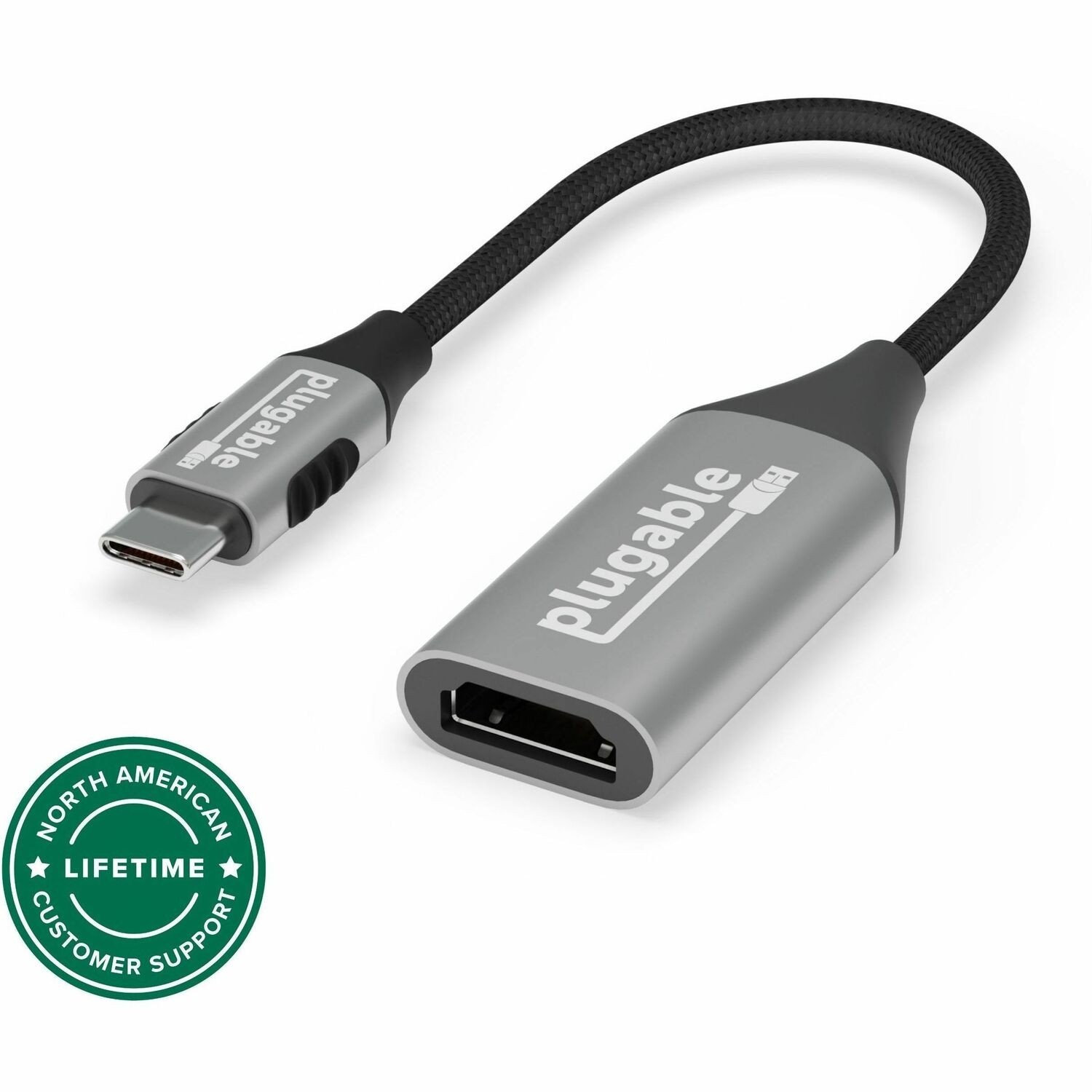 Plugable USB C to HDMI Adapter, 8K 60Hz or 4K 144Hz, USB4 / Thunderbolt to HDMI Adapter