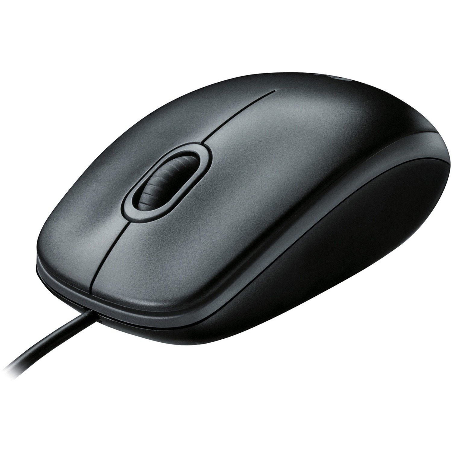 Logitech B100 Mouse - USB - Optical - 3 Button(s) - Black - 1 Each