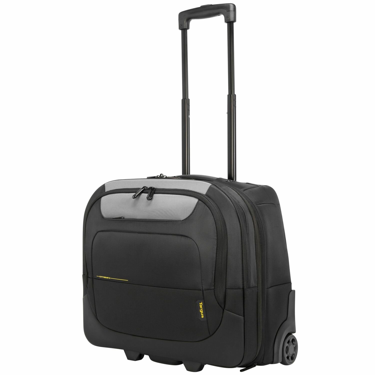 Targus CityGear TCG717GL Carrying Case (Roller) for 38.1 cm (15") to 43.9 cm (17.3") Notebook - Black, Grey