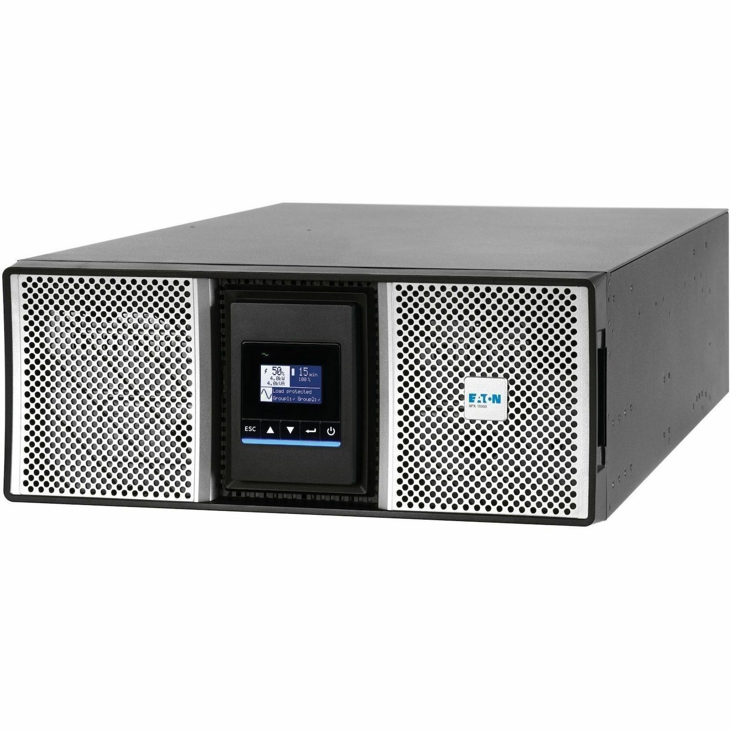 Eaton 9PX G2 8000VA 8000W 208V Online Double-Conversion UPS - Hardwired Input, 4 L6-30R/Hardwired Output, Maintenance Bypass, Cybersecure Network Card, Extended Run, 4U Rack/Tower