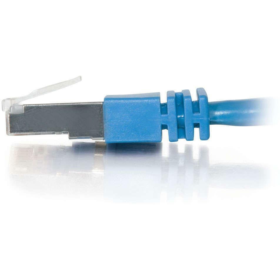 Cables To Go C2G Cat5e Shielded Molded Patch Cable Blue 50FT