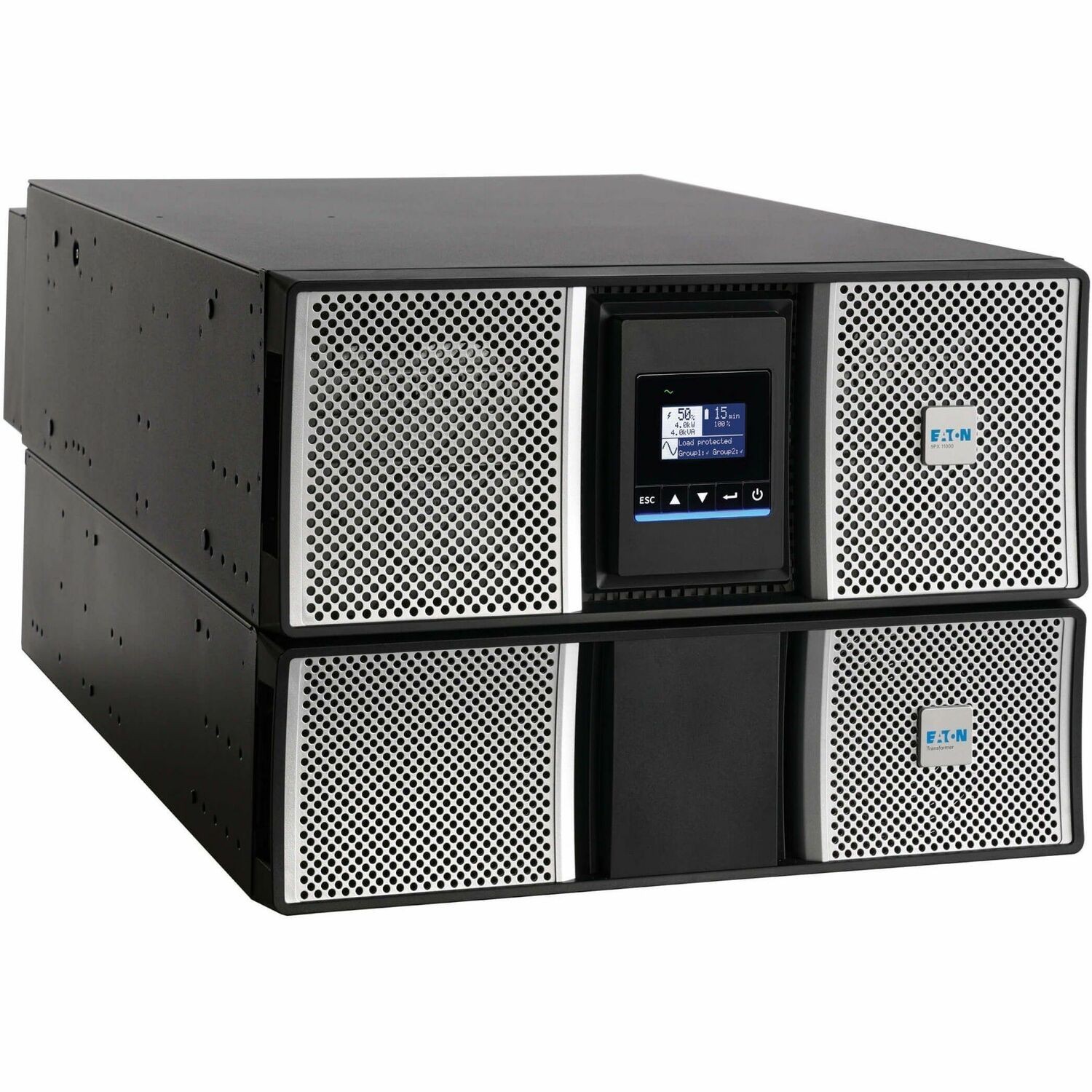 Eaton 9PX G2 8000VA 8000W 208/120V Online Double-Conversion UPS - Hardwired Input, 18x 5-20R and 3x L6-30R Outlets, Cybersecure Network Card, Maintenance Bypass, Extended Run, 7U Rack/Tower