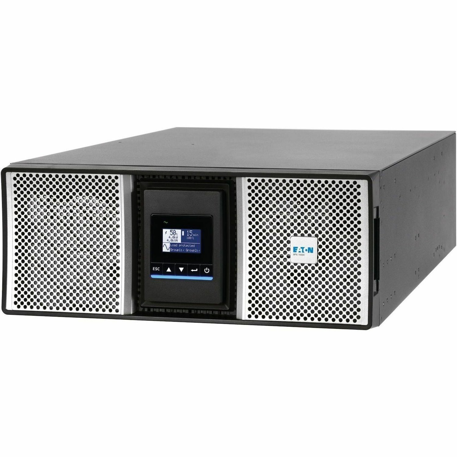 Eaton 9PX G2 8000VA 8000W 208V Online Double-Conversion UPS - Hardwired Input, 4 L6-30R/Hardwired Output, Cybersecure Network Card, Extended Run, 4U Rack/Tower