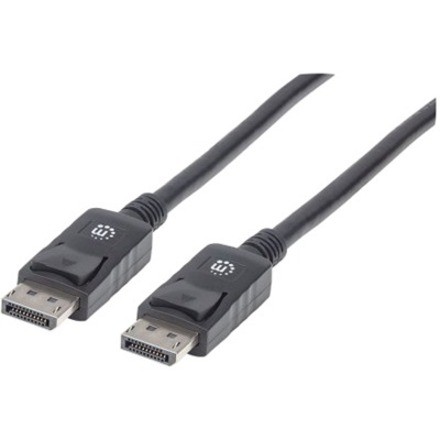 Manhattan DisplayPort Male To DisplayPort Male, Black, 2M