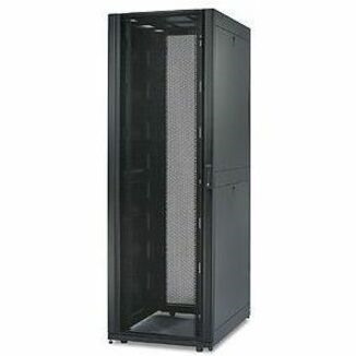 APC by Schneider Electric NetShelter 42U Enclosed Cabinet Rack Cabinet for Blade Server - 482.60 mm Rack Width - Black - TAA Compliant