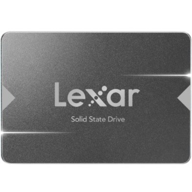 Lexar NS100 LNS100-512RB 512 GB Solid State Drive - 2.5" Internal - SATA (SATA/600) - Gray
