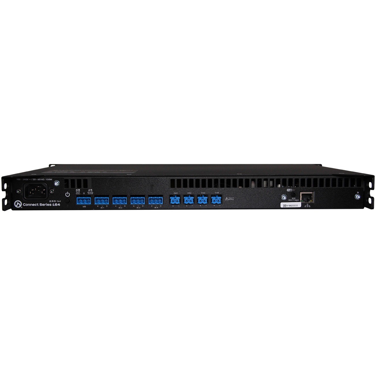 LEA Professional Connect 164 Amplifier - 640 W RMS - 4 Channel - Black
