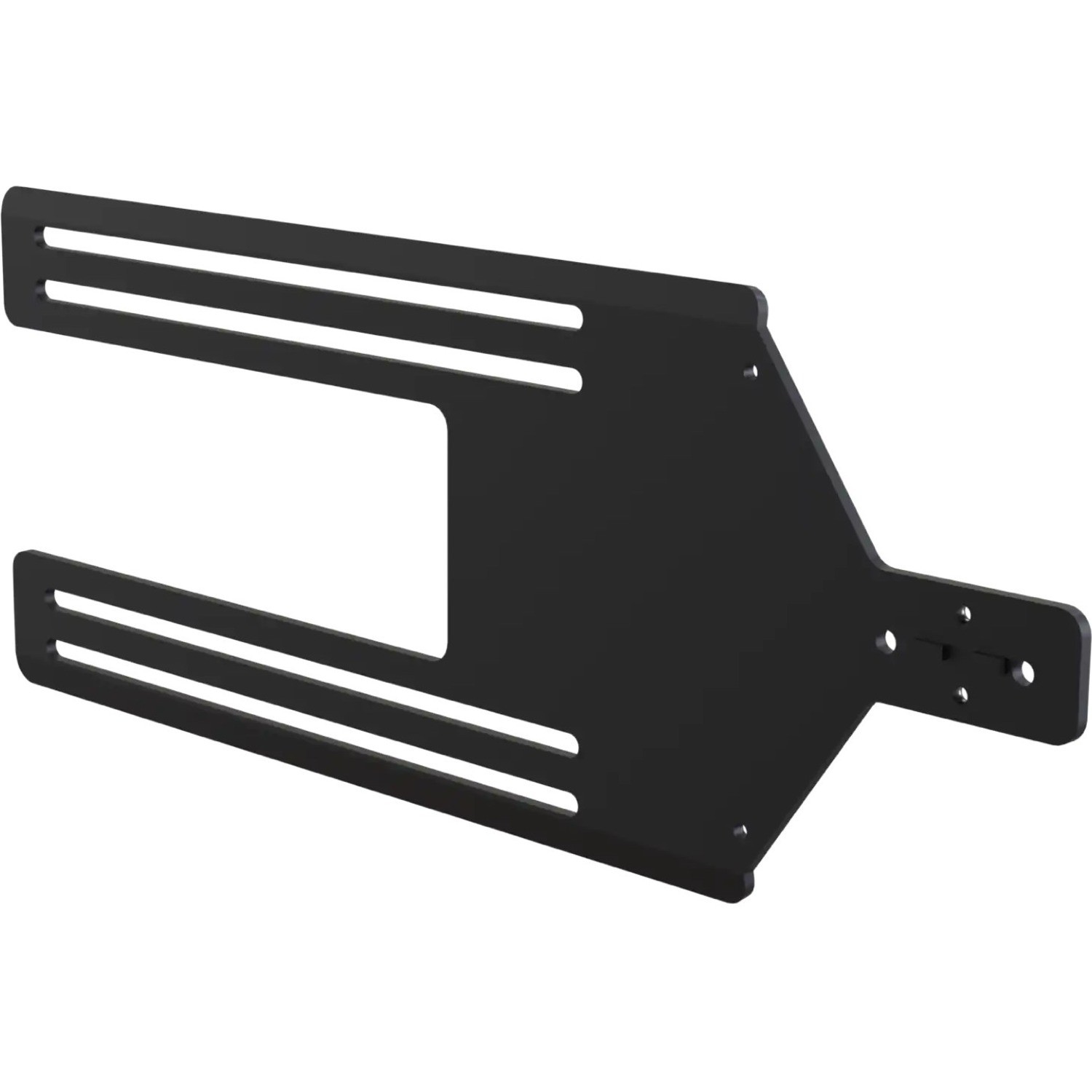 SpacePole Mounting Bracket for Module, Payment Terminal, Kiosk, Display Screen - Black