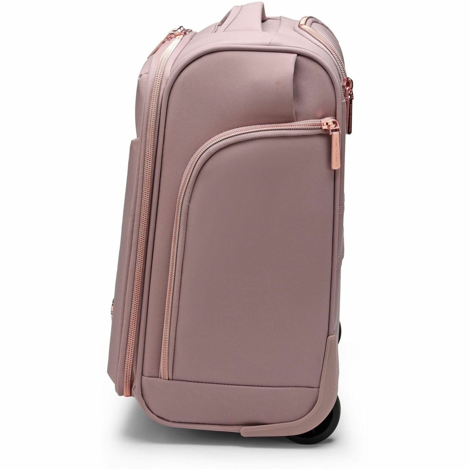 Swissdigital KATY ROSE NG Lotus Underseat Luggage - USB Charging Port, RFID Protection Pocket, Eco-Friendly Fabric, Trolley Sleeve for Hands-Free Travel, Padded Compartment for 9.75" Tablet