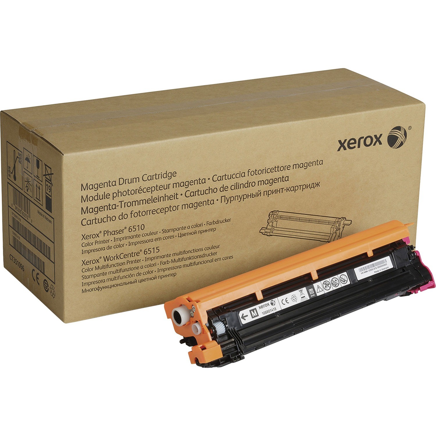Xerox Magenta Drum Cartridge For Phaser 6510 / WorkCentre 6515, 48K Pages