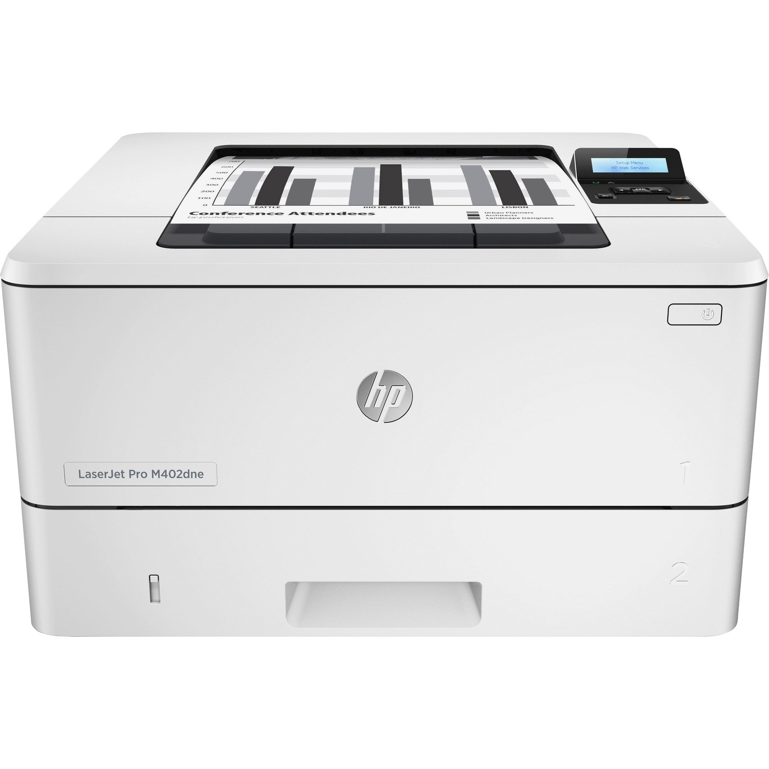 HP LaserJet Pro M402 M402dne Desktop Laser Printer - Monochrome