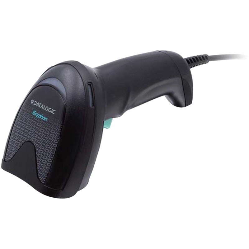Datalogic Gryphon I GD4520 Healthcare, Retail, Light/Clean Manufacturing, Transportation, Laboratory Handheld Barcode Scanner Kit - Cable Connectivity - Black - USB Cable Included