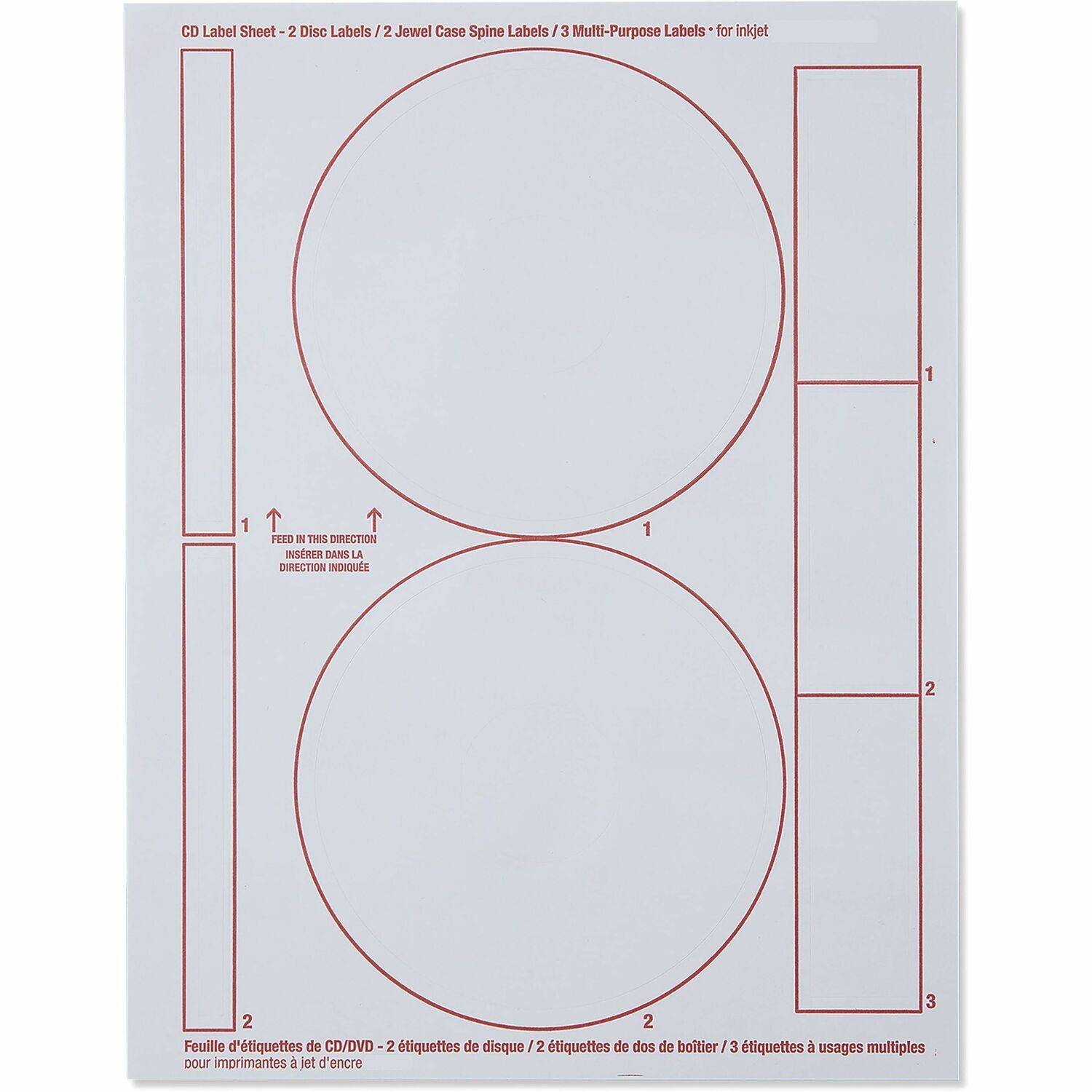 Verbatim Matte White Disc Labels