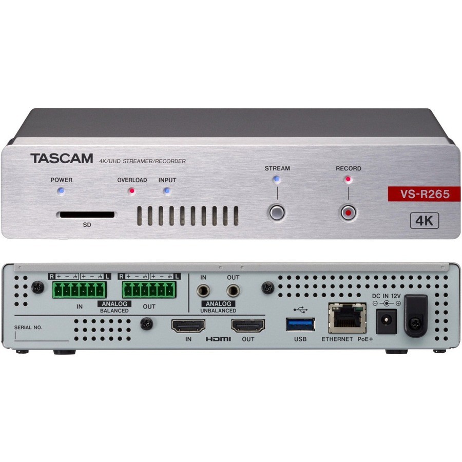 TASCAM 4K/UHD Video Streamer/Recorder
