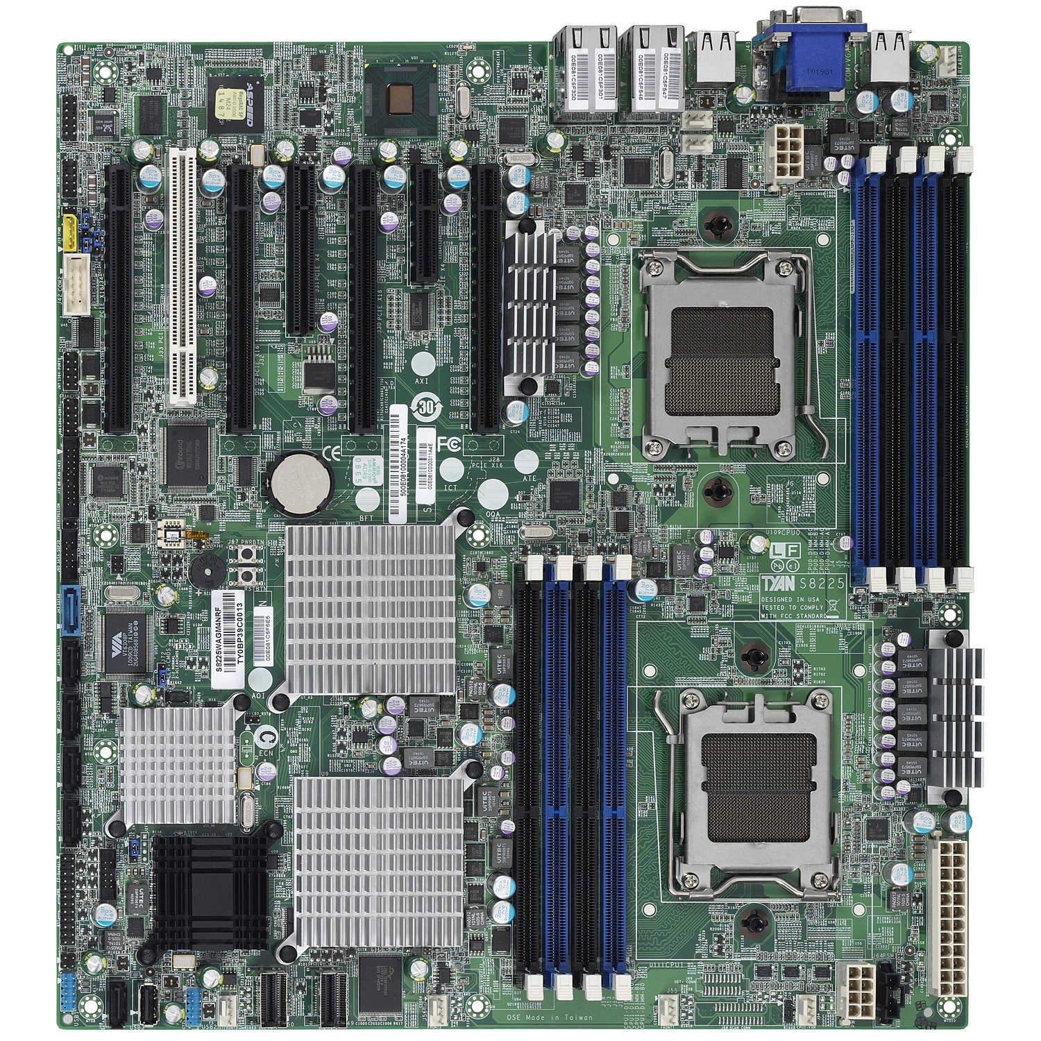 Tyan S8225 Server Motherboard - AMD SR5690 Chipset - Socket C32 LGA-1207 - Extended ATX