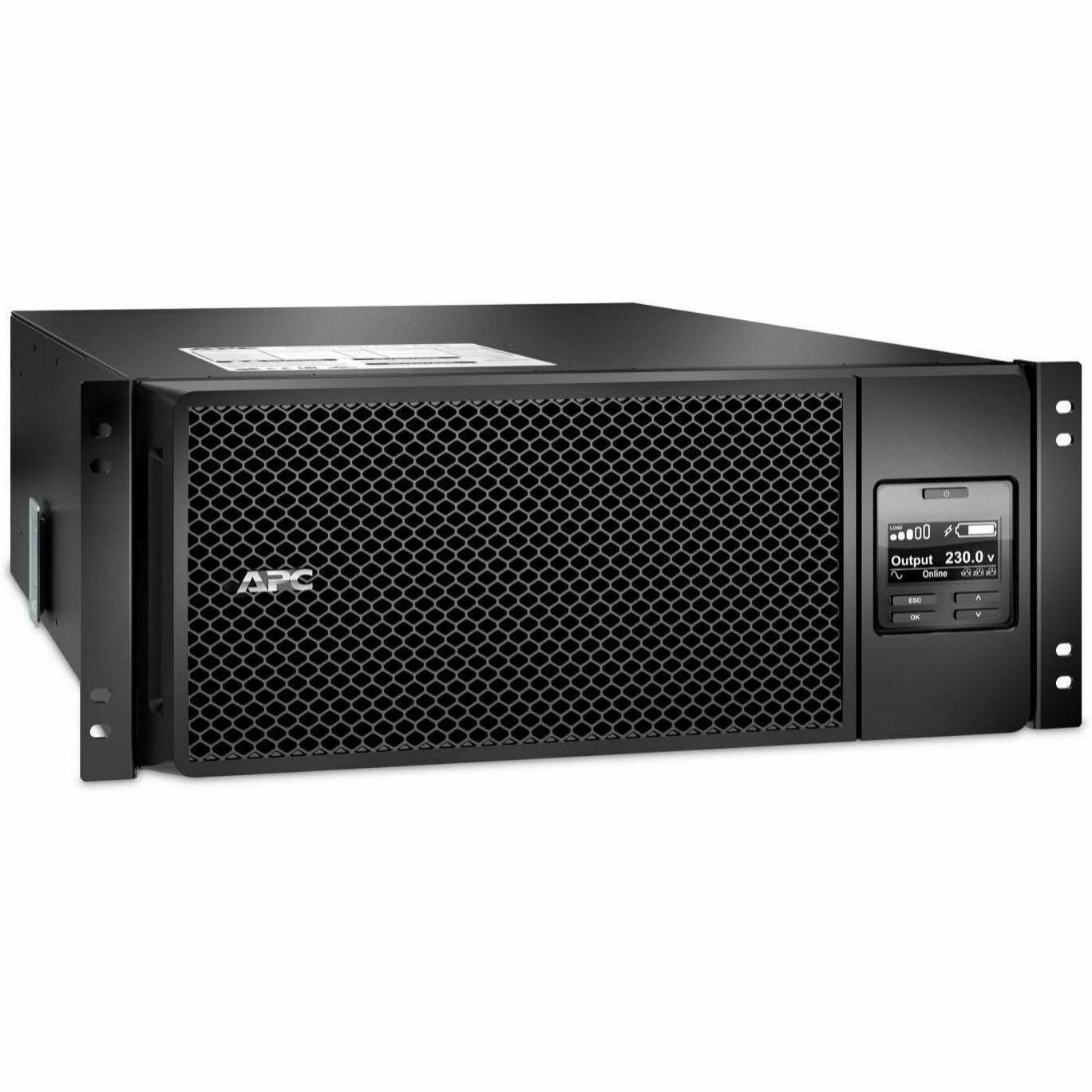 APC Smart-UPS On-Line, 6kVA/6kW, Rackmount 4U, 208V, 2x L6-20R+3x L6-30R NEMA outlets, Network Card+SmartSlot, Extended runtime, W/ rail kit [TAA]