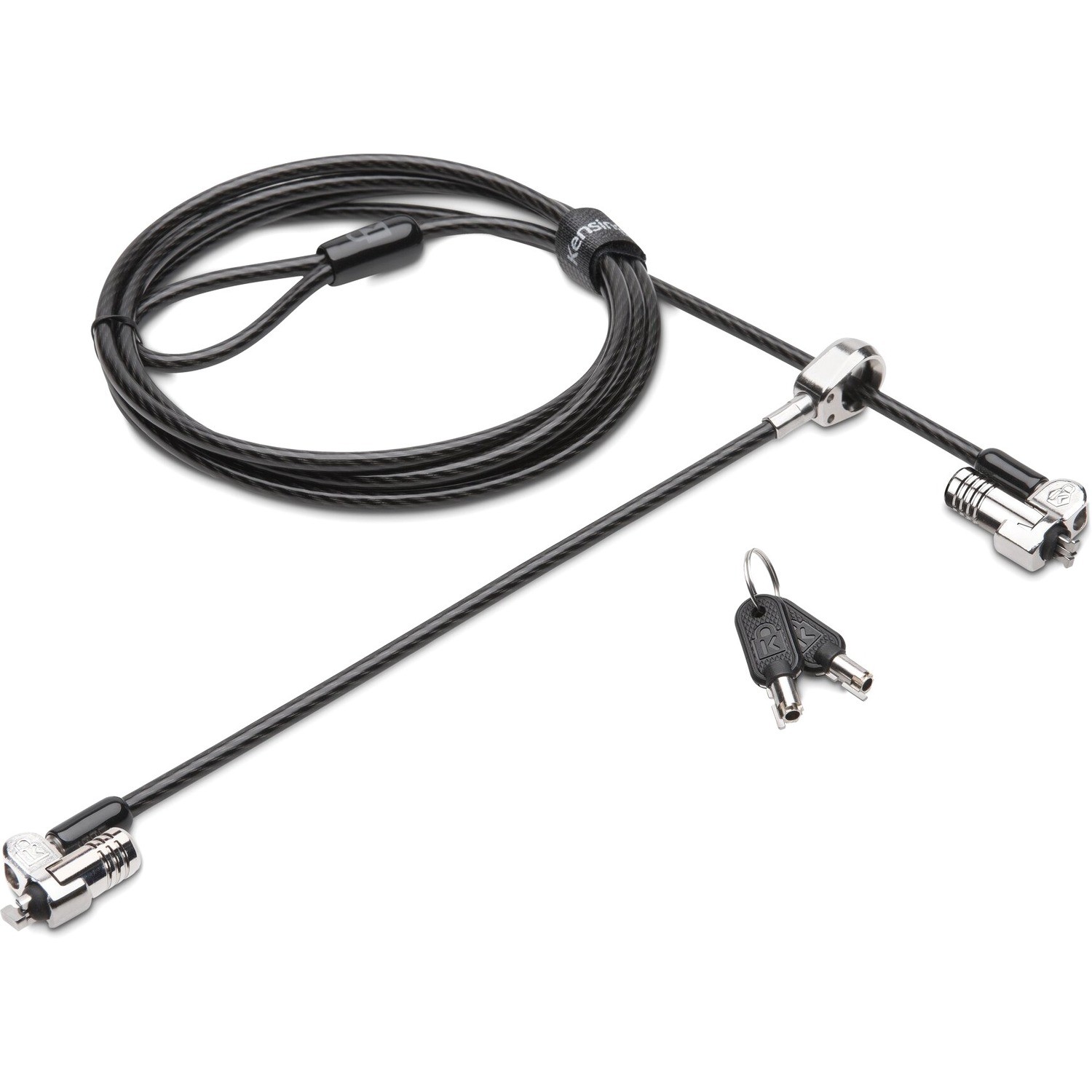 Kensington NanoSaver Keyed Dual Head Laptop Lock - Master Keyed
