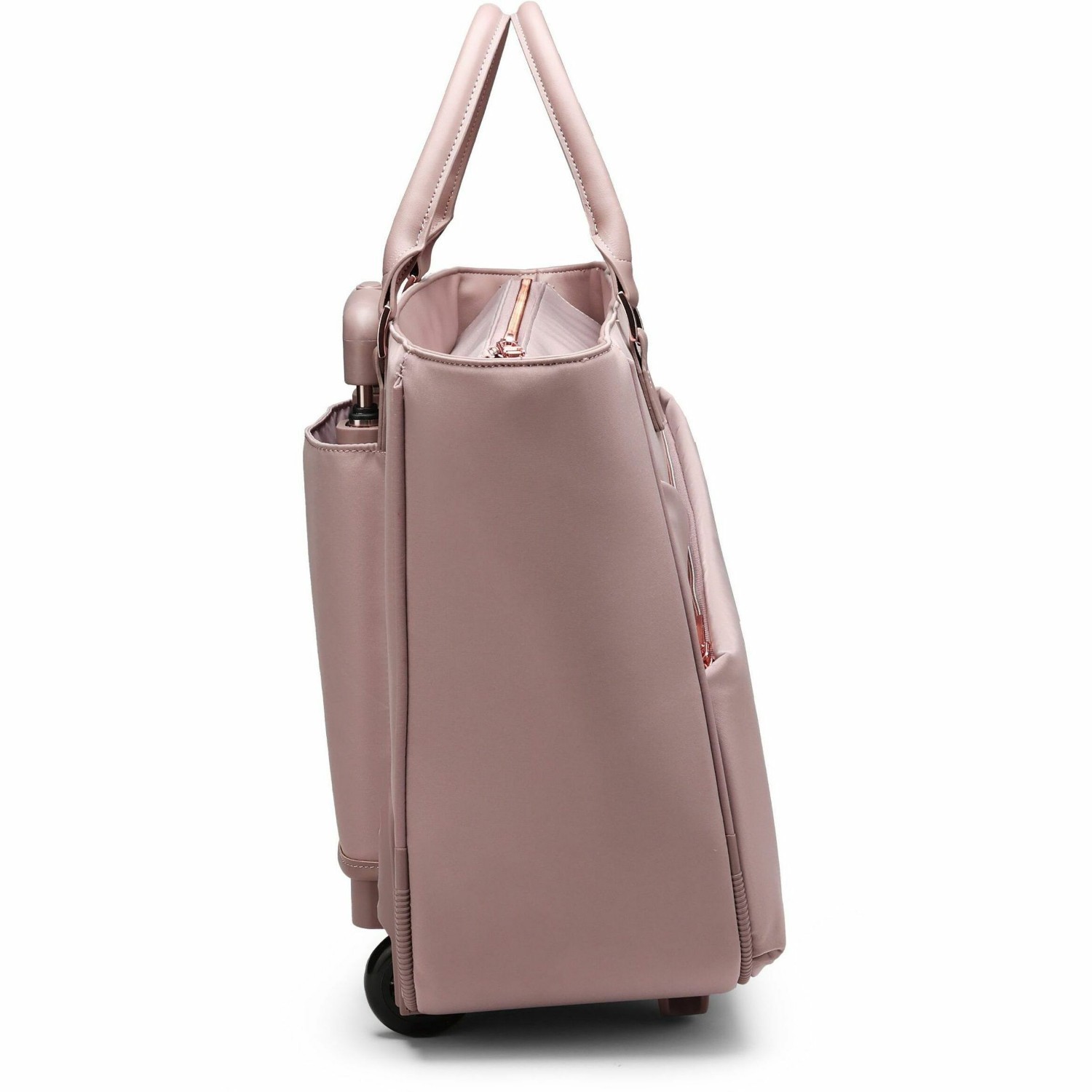 Swissdigital KATY ROSE NG Lotus Tote Cabin | LED - USB Charging Port, RFID Protection Pocket, LED Light, Eco-Friendly Fabric, Padded Laptop Compartment for 17" Laptop, Padded Tablet Compartment for 12.9" Tablet, Dedicated Powerbank Pocket