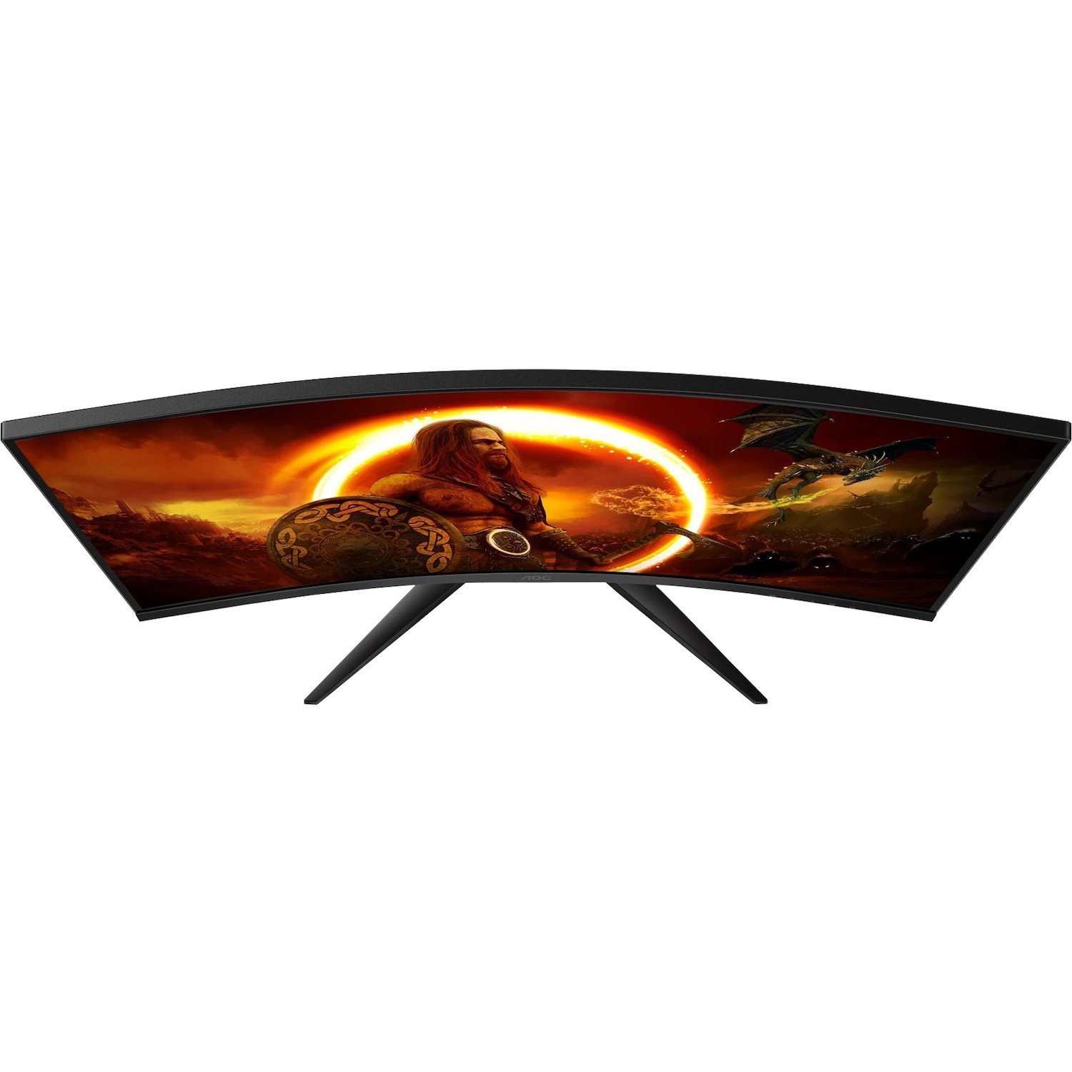 AOC C32G2E 32" Class Full HD Curved Screen Gaming LCD Monitor - 16:9 - Red, Black