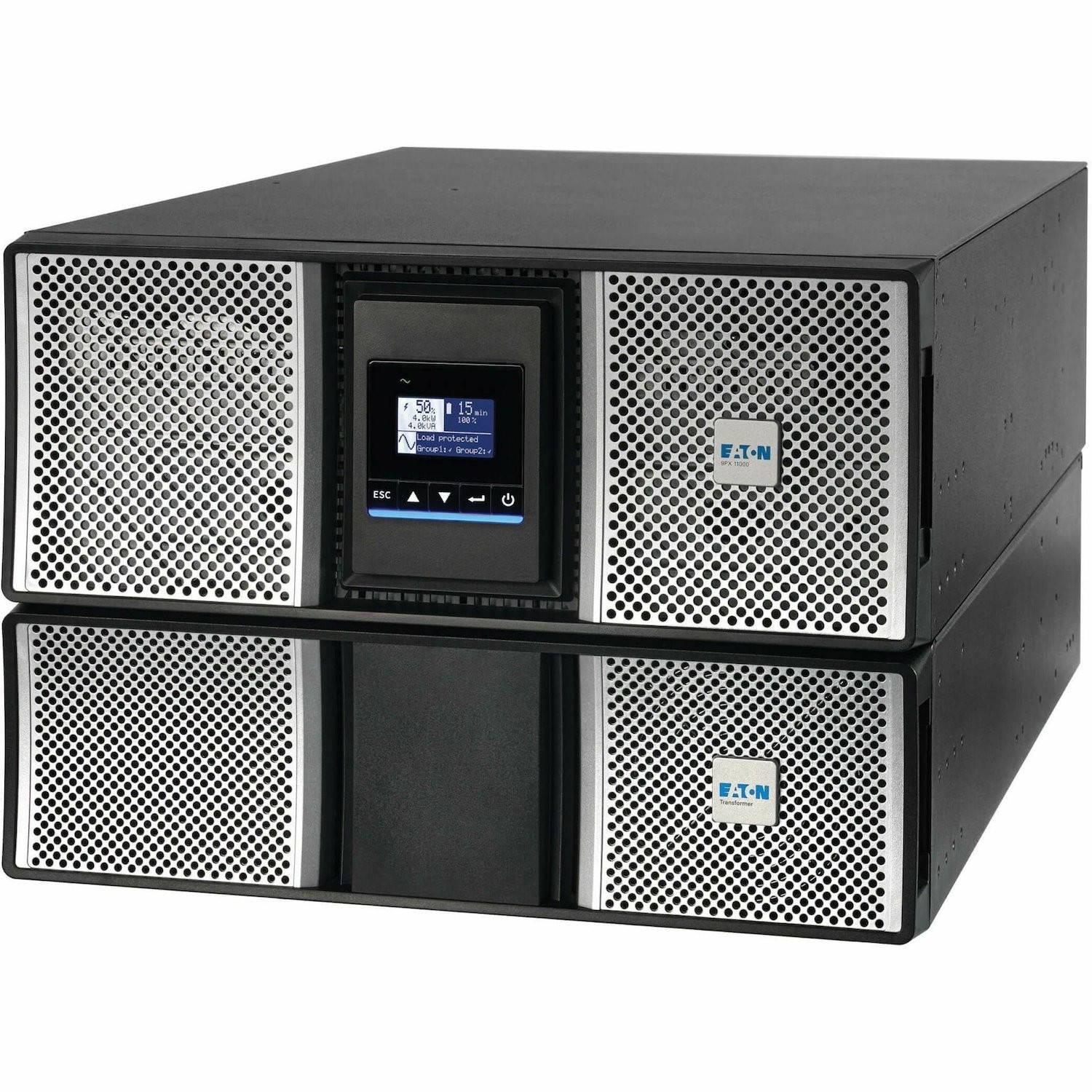 Eaton 9PX G2 8000VA 8000W 208/120V Online Double-Conversion UPS - Hardwired Input, 18x 5-20R and 3x L6-30R Outlets, Cybersecure Network Card, Maintenance Bypass, Extended Run, 7U Rack/Tower