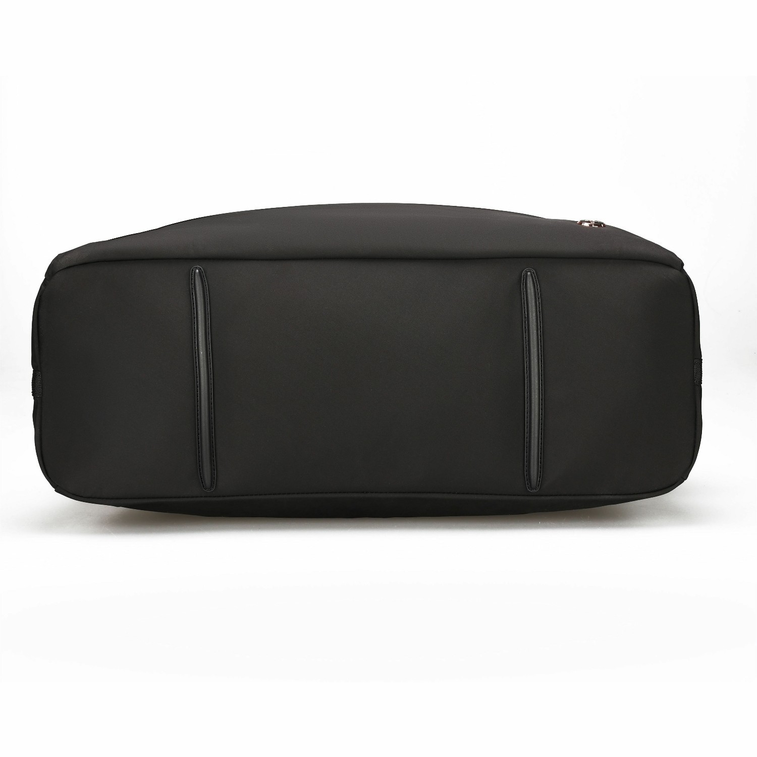 Swissdigital KATY ROSE NG Black Duffle Bag - Stylish, Eco-Friendly Fabric with Multiple Storage Options, Perfect for Students, Professionals, and Everyday Use