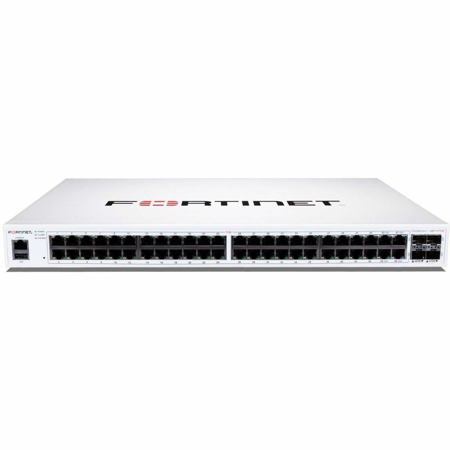 Fortinet FortiSwitch-110G-FPOE Layer 2 FortiGate Switch Controller Compatible PoE 802.3BT Switch With 2X 5G RJ45 With PoE BT, 8X 2.5G RJ45 With PoE Af/At And 4X SFP+ Ports. Fanless. Max 200W PoE Outpu