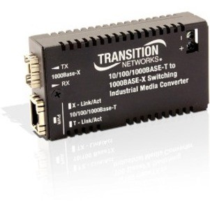 Hardened Mini Powered Device Gigabit Ethernet Media Converter 10/100/1000Base-T to 1000Base-X