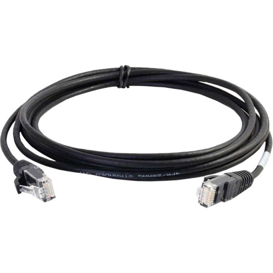 Cables To Go C2G Cat6 Utp 28Awg Snagless Slim Ethernet Patch Cable, Black, 4FT
