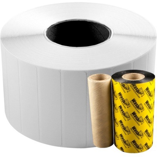 Wasp 4.0" x 6.0" TT labels, 4 rolls, 450 per roll, 5" OD