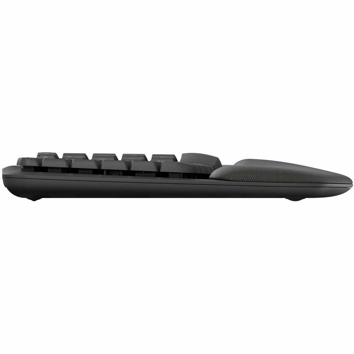 Logitech Wave Keys Keyboard - Wireless Connectivity - USB Interface - English - Graphite