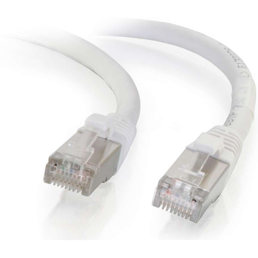 Cables To Go C2G Cat6 Snagless Shielded (STP) Network Patch Cable - White, 4FT