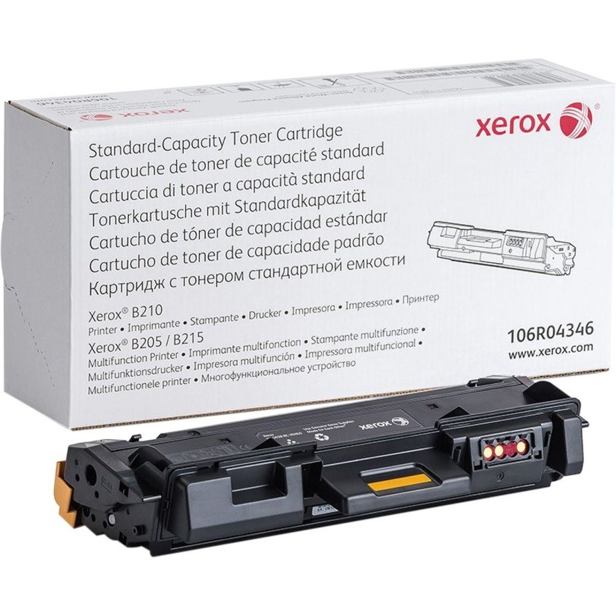 Xerox Genuine Xerox B205/B210/B215 Multifunction Printer Black Standard capacity Toner Cartridge (1500 Pages) - 106R04346
