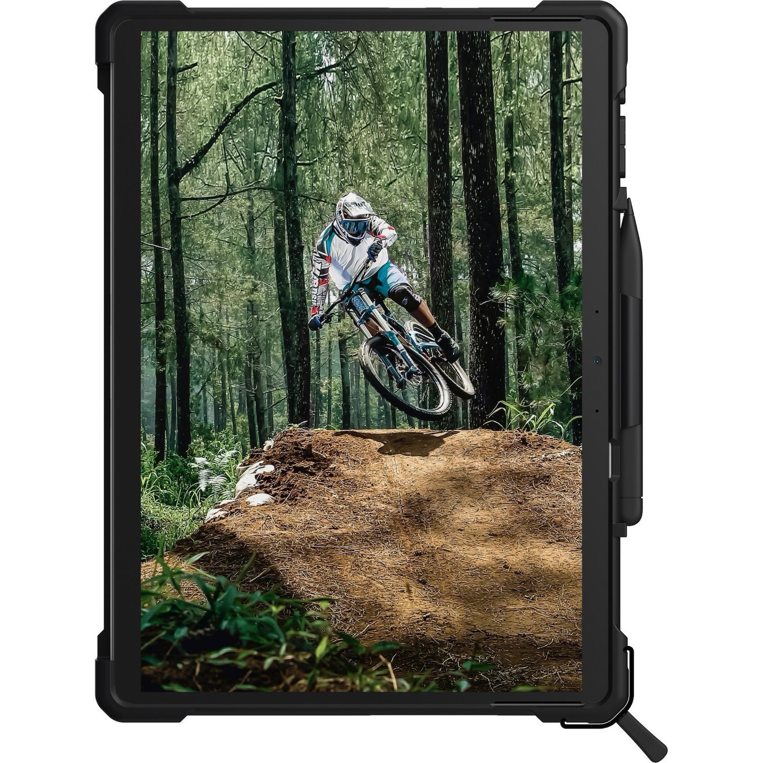 Urban Armor Gear Plasma Rugged Carrying Case Microsoft Surface Pro 10, Surface Pro 11, Surface Pro 9 Tablet, Stylus - Ice