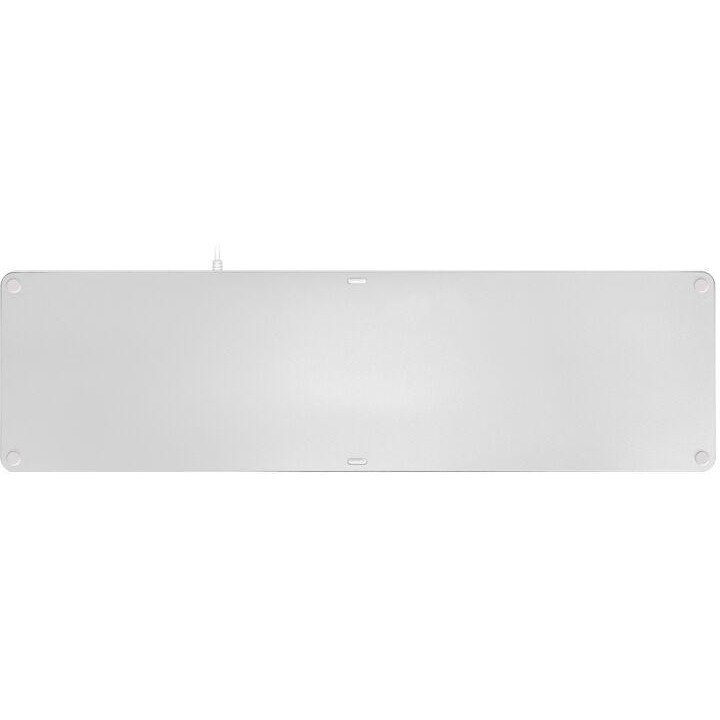 Macally Aluminum Slim USB Keyboard With 2 USB Ports For Mac