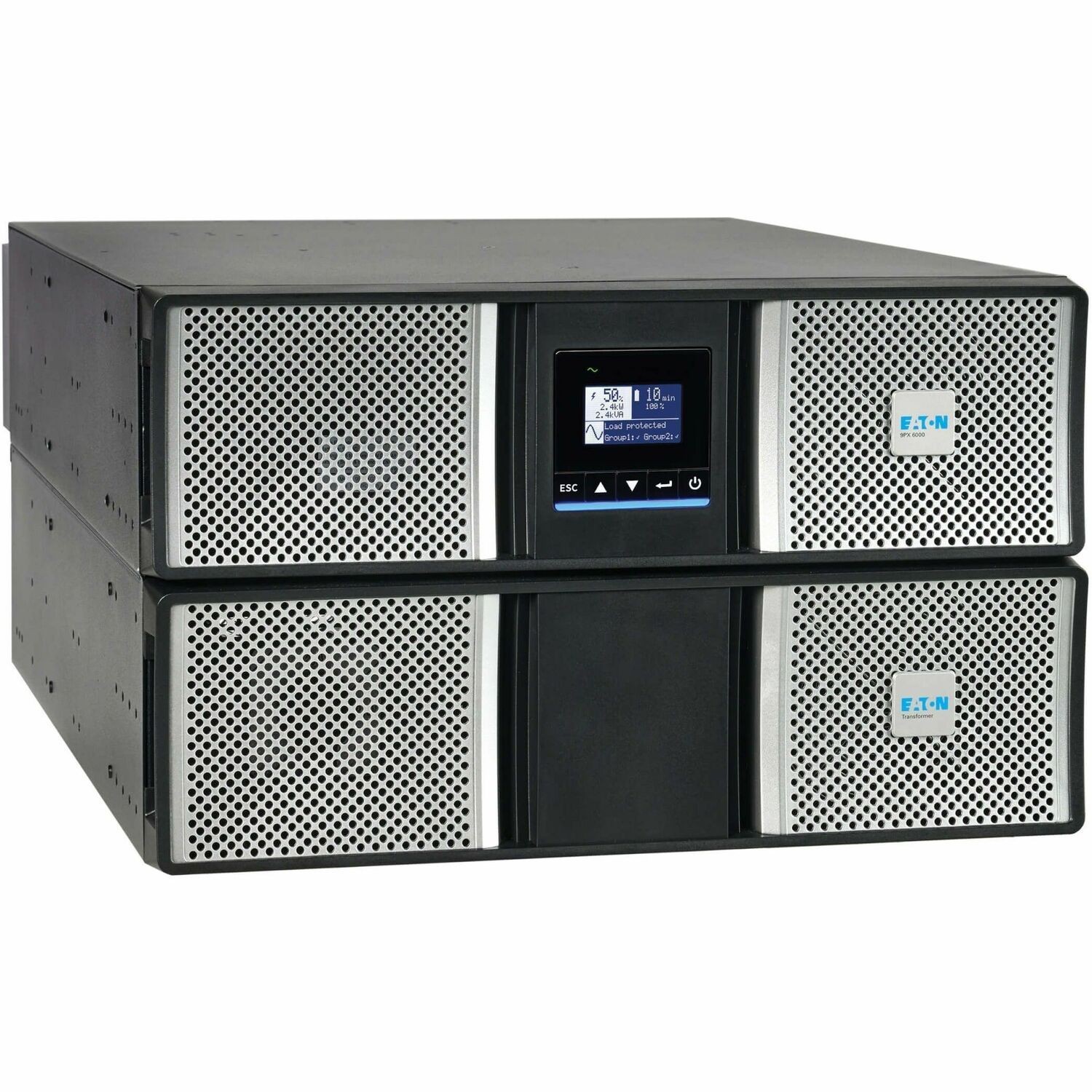 Eaton 9PX G2 5000VA 5000W 208/120V Online Double-Conversion UPS - L6-30P Input, 6x 5-20R, 1x L6-30R, 1x L14-30R, Cybersecure Network Card, Extended Run, 6U Rack/Tower