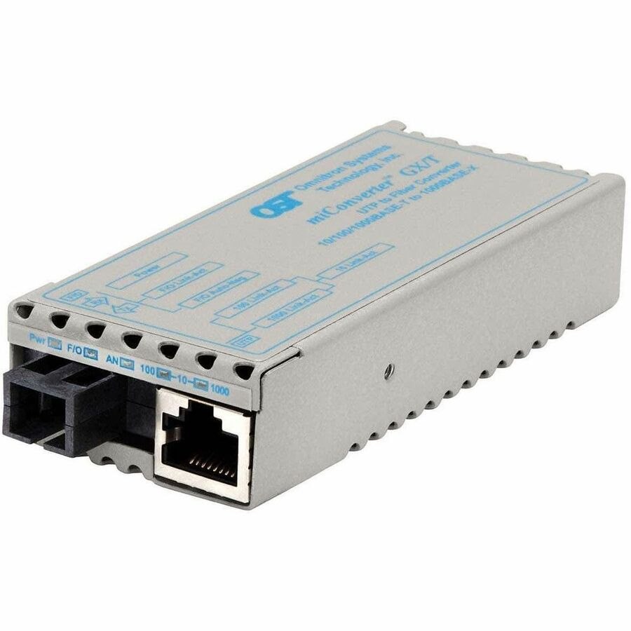 Omnitron Systems 10/100/1000BASE-T to 1000BASE-X Ethernet Media Converter