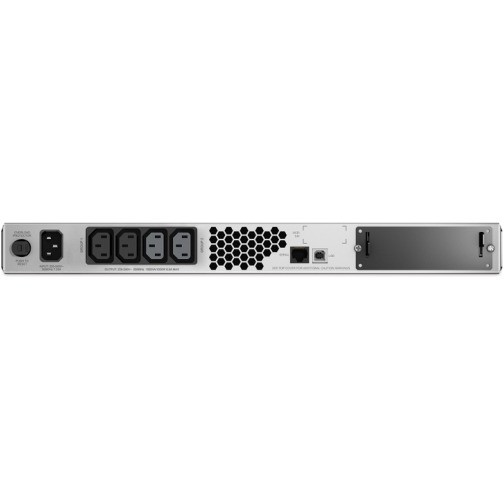 APC Smart-UPS, Line Interactive, 1500VA, Rackmount 1U, 230V, 4x IEC C13 outlets, SmartSlot, AVR, LCD