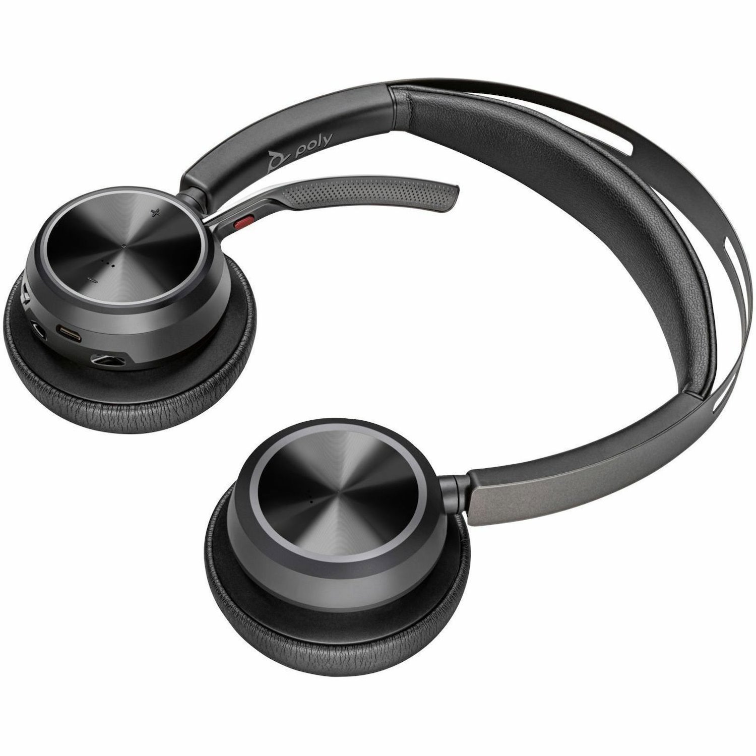 Poly Voyager Focus 2 Wired/Wireless Over-the-head, On-ear Stereo Headset - Black