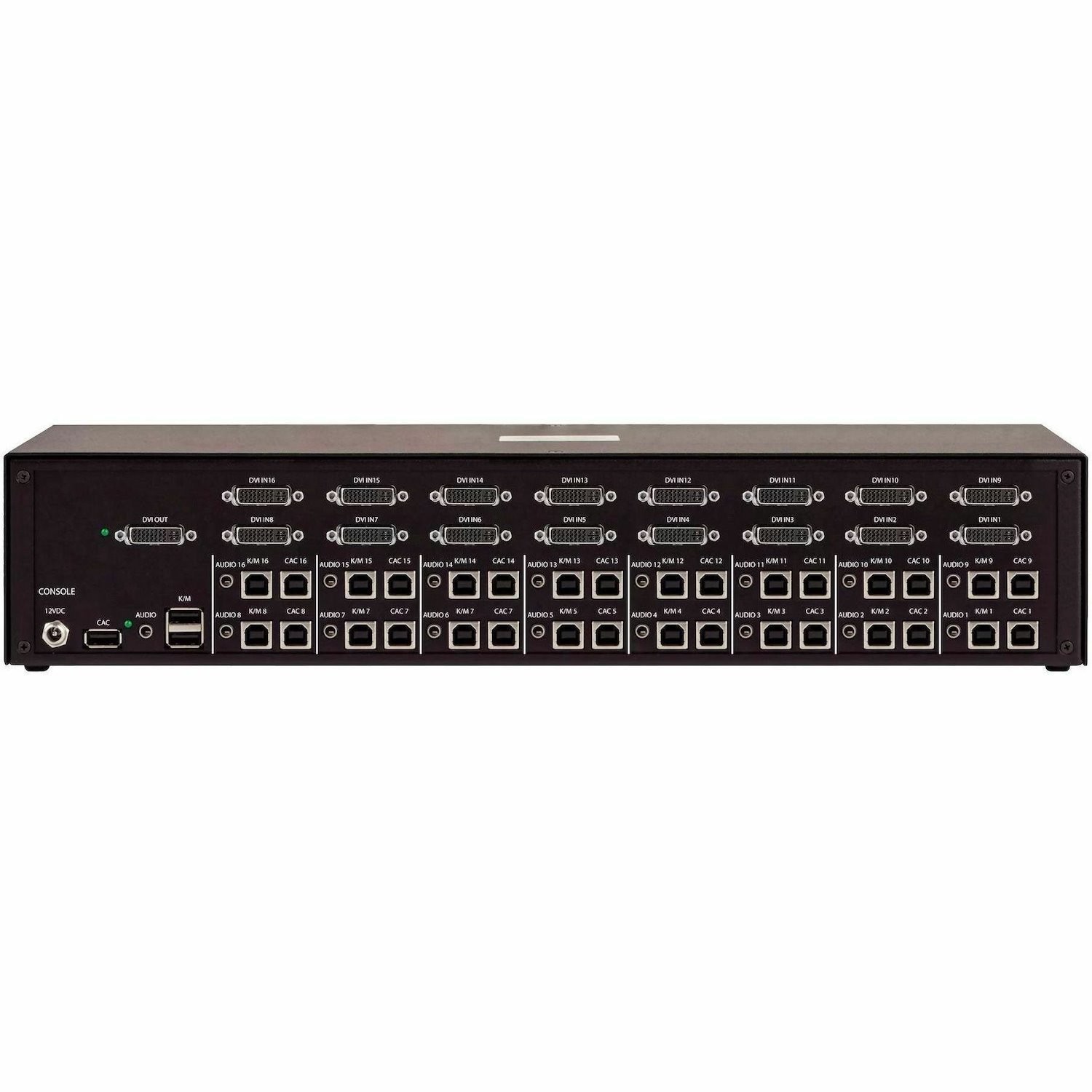 StarTech Secure 16-Port KVM Switch, DVI, NIAP 4.0, Metal Housing, CAC Port, Made in the USA