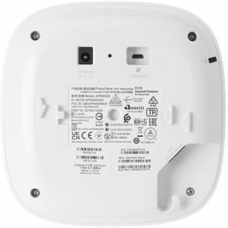 Aruba Instant On AP22 Dual Band Wi-Fi 6 IEEE 802.11ax 1.70 Gbit/s Wireless Access Point - Indoor