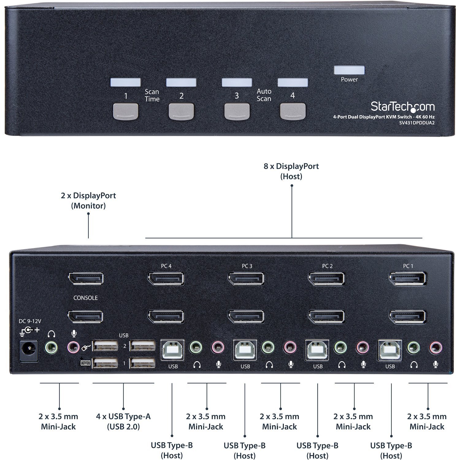 StarTech.com KVM Switchbox - TAA Compliant