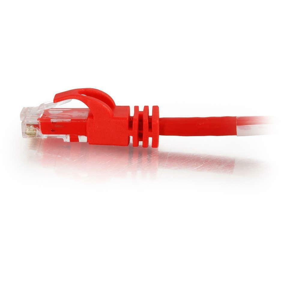 Cables To Go C2G Cat6 550MHz Snagless Crossover Cable, Red, 14FT