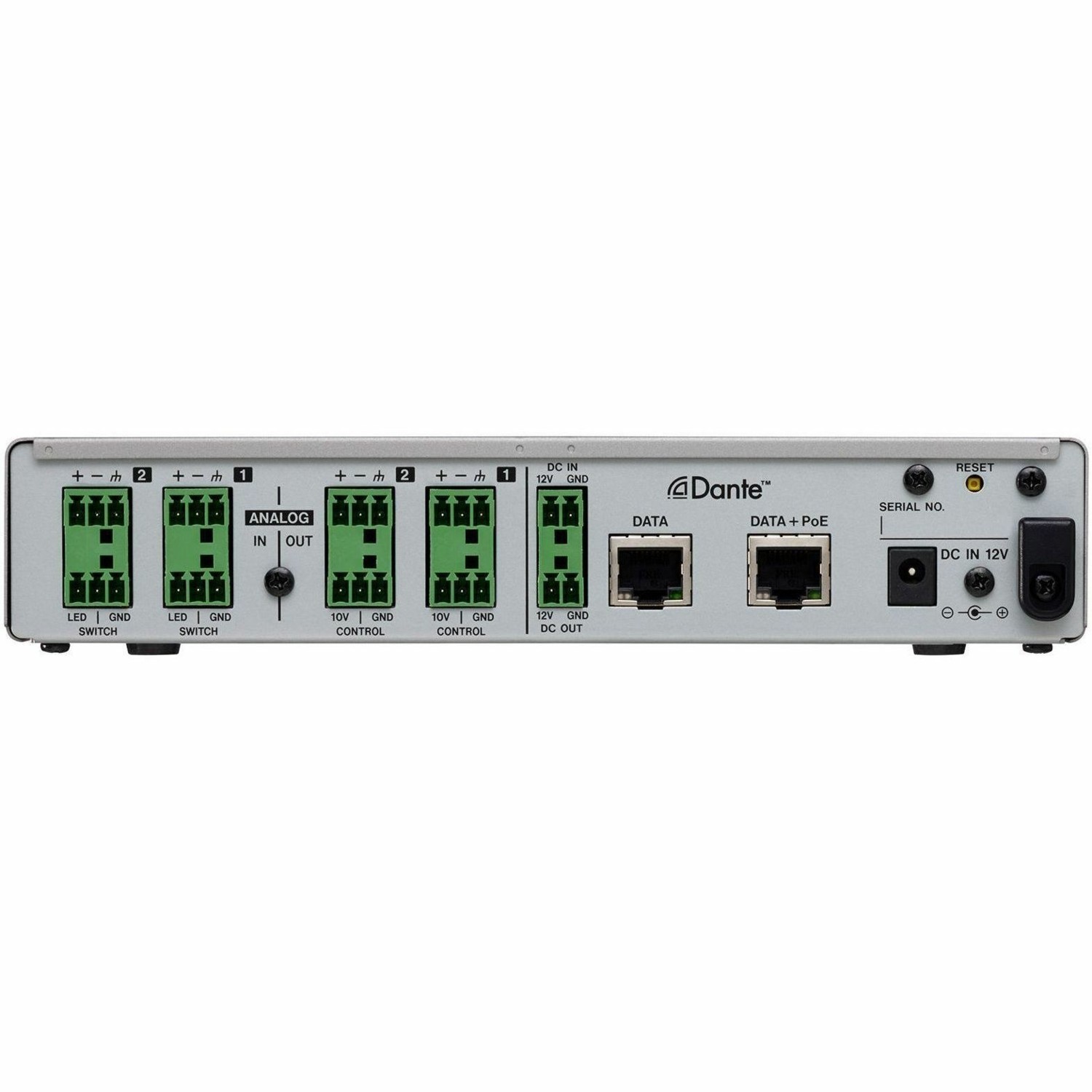 TASCAM 2-Channel Mic/Line Input/Output Dante Converter with built-in DSP Mixer