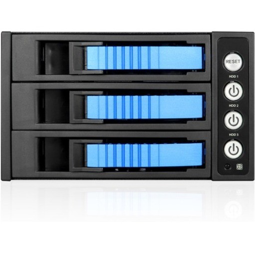 iStarUSA BPU-230HD Drive Enclosure for 5.25" - Serial ATA/600 Host Interface Internal - Black, Blue