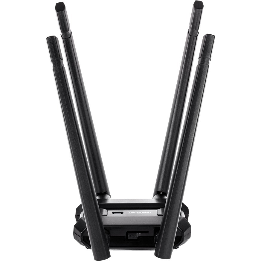 TRENDnet AC1900 High Power Dual Band Wireless USB Adapter, TEW-809UB, Stream 4K HD Video, Windows-Mac OS Compatible, USB 3.0 to USB Type A, Black
