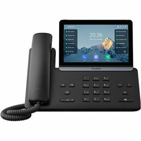 Yealink T88W IP Phone - Corded - Corded/Cordless - Bluetooth, Wi-Fi - 10 Multiple Conferencing - Wall Mountable, Stand Mountable, Desktop