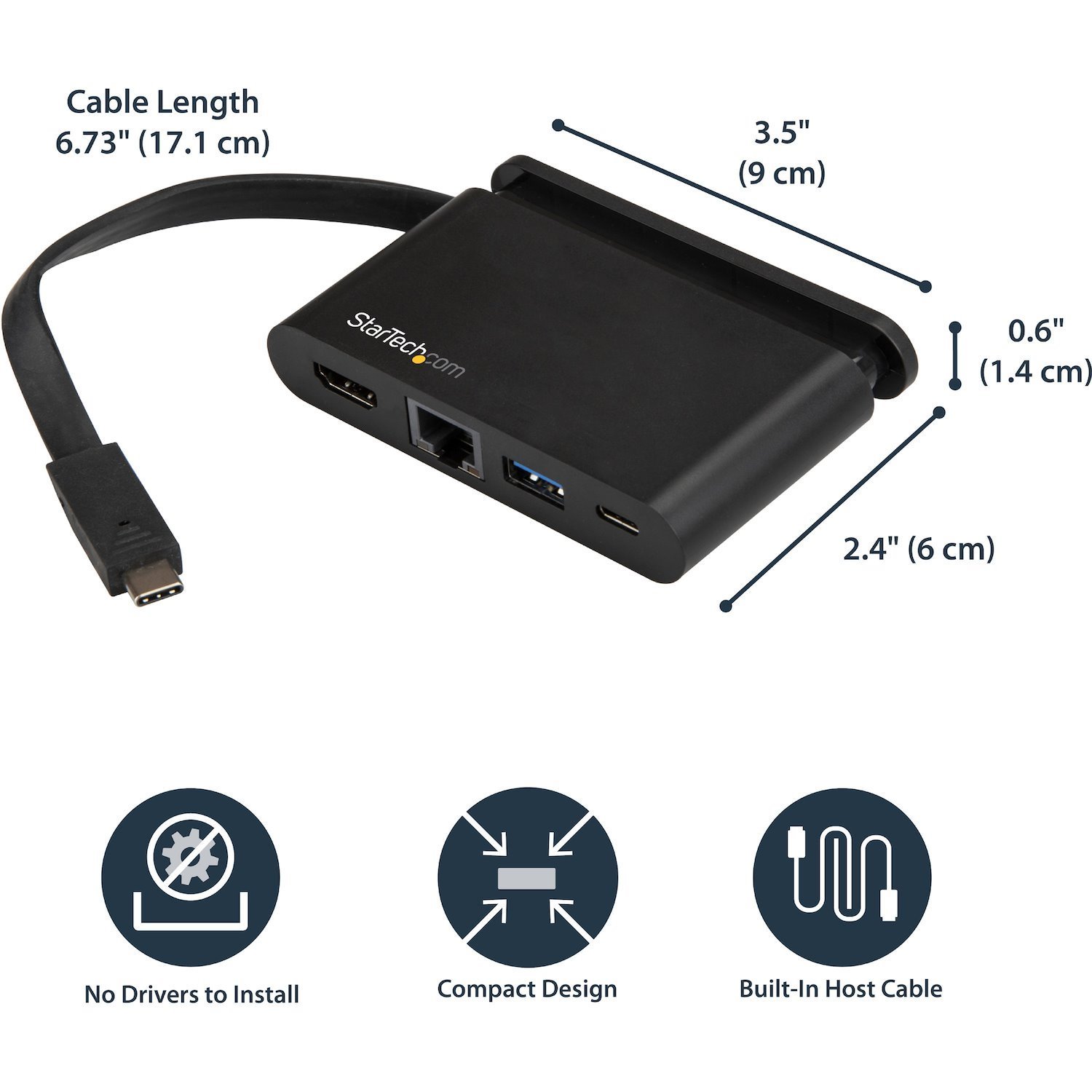 StarTech.com USB Type C Docking Station for Notebook, Monitor - 100 W